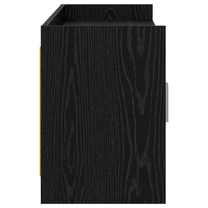 TV-skåp 168 x 33 x 47 cm Svart ek Konstruerat trä