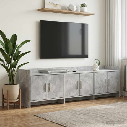 TV-skåp 168 x 33 x 47 cm Betonggrå Konstruerat trä