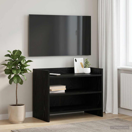 TV-skåp 60 x 33 x 47 cm Svart ek Konstruerat trä