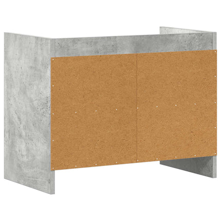 TV-skåp 60 x 33 x 47 cm Betonggrå Konstruerat trä