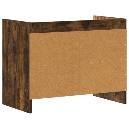 TV-skåp 60 x 33 x 47 cm Rökt ek Konstruerat trä