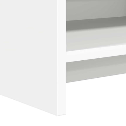TV-skåp 135 x 33 x 47 cm Vit Konstruerat trä