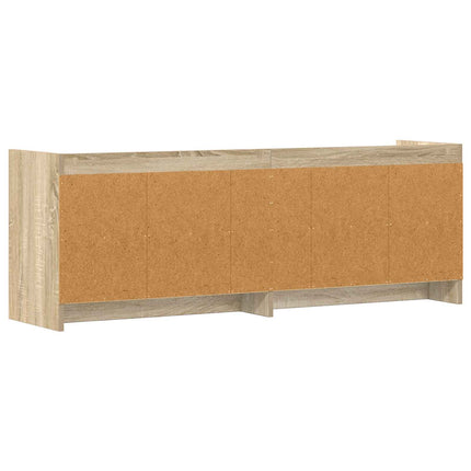 TV-skåp 135 x 33 x 47 cm Sonoma-ek Konstruerat trä