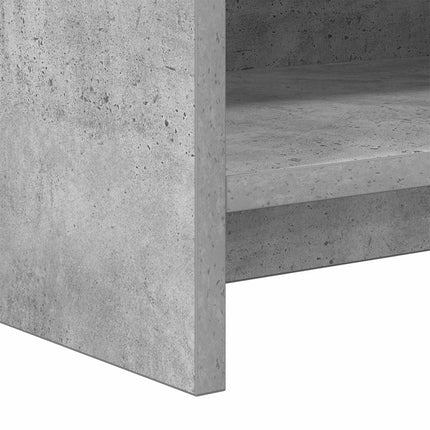 TV-skåp 135 x 33 x 47 cm Betonggrå Konstruerat trä