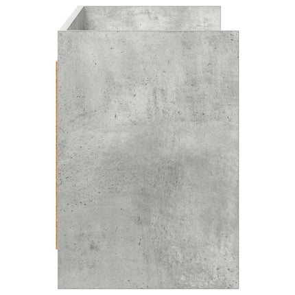 TV-skåp 135 x 33 x 47 cm Betonggrå Konstruerat trä