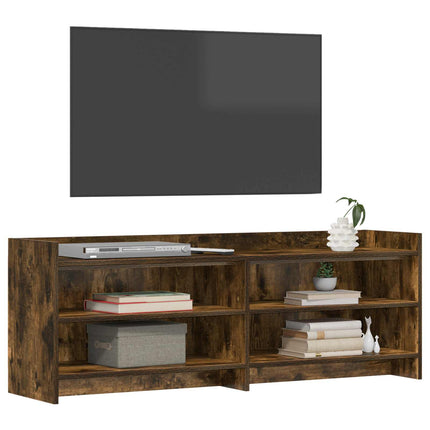 TV-skåp 135 x 33 x 47 cm Rökt ek Konstruerat trä