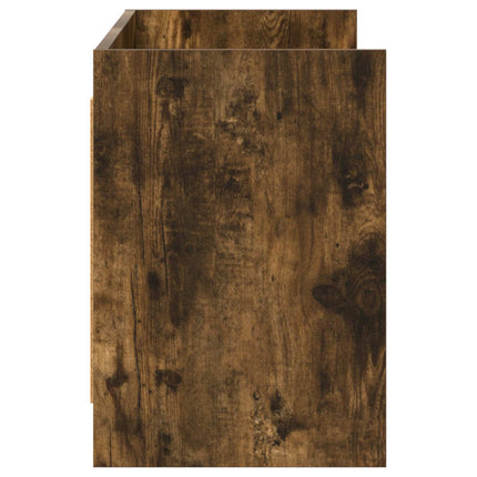 TV-skåp 135 x 33 x 47 cm Rökt ek Konstruerat trä
