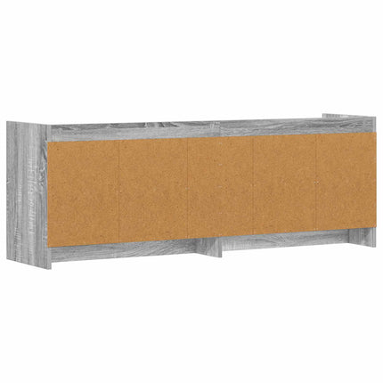 TV-skåp 135 x 33 x 47 cm Grå Sonoma Konstruerat trä