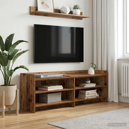 TV-skåp 135 x 33 x 47 cm Gammalt trä Konstruerat trä