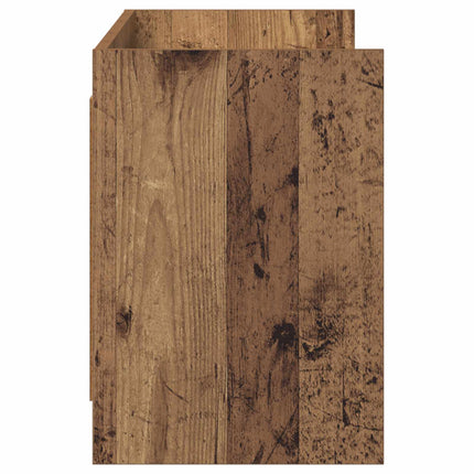 TV-skåp 135 x 33 x 47 cm Gammalt trä Konstruerat trä