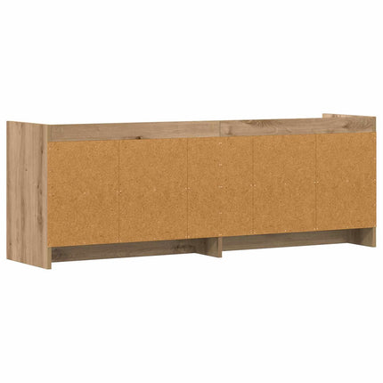 TV-skåp 135 x 33 x 47 cm Artisan-ek Konstruerat trä