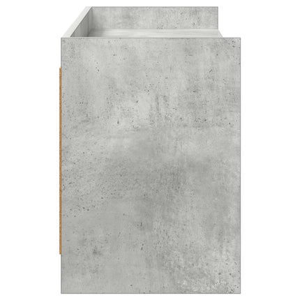 TV-skåp 168 x 33 x 47 cm Betonggrå Konstruerat trä
