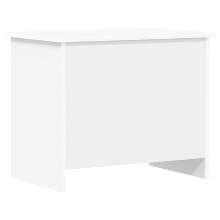 Förvaringskista med lagring Vit 60 x 40 x 50 cm Konstruerat trä