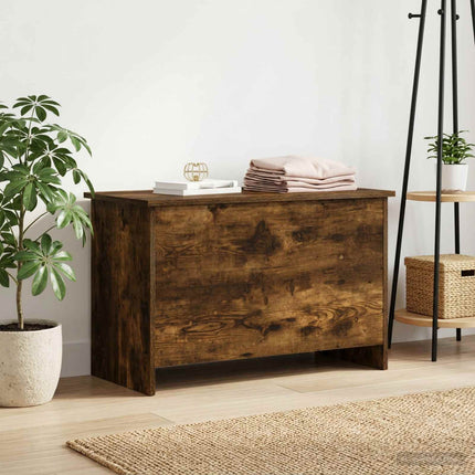 Förvaringskista Rökt ek 80 x 40 x 50 cm Konstruerat trä