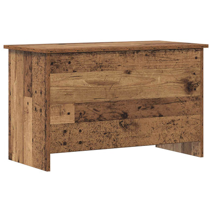Förvaringskista Gammalt trä 80 x 40 x 50 cm Konstruerat trä