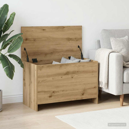 Förvaringskista Artisan-ek 80 x 40 x 50 cm Konstruerat trä