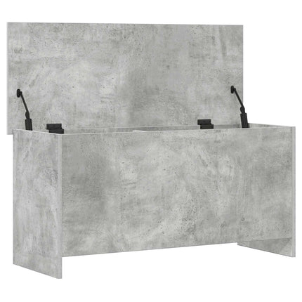 Förvaringskista Betonggrå 100 x 40 x 50 cm Konstruerat trä