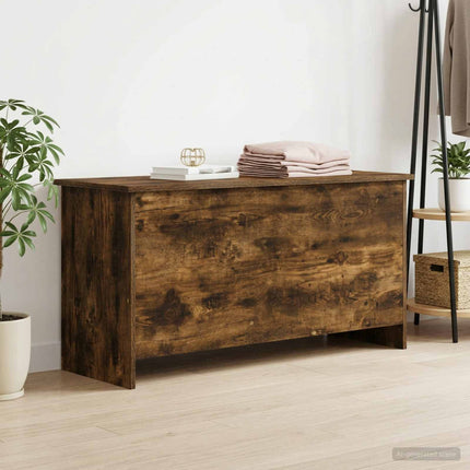 Förvaringskista Rökt ek 100 x 40 x 50 cm Konstruerat trä