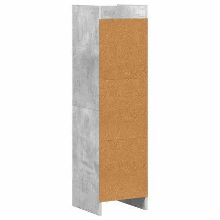 Bokhylla Betonggrå 30 x 30 x 111 cm Konstruerat trä