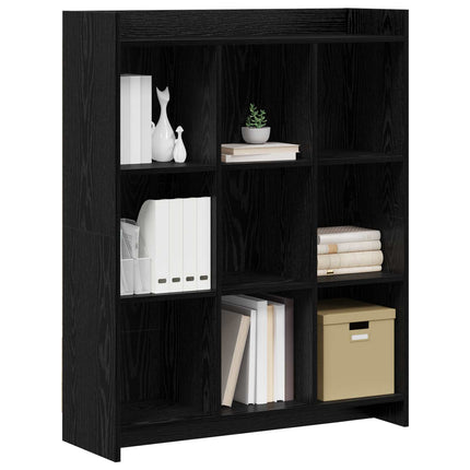 Bokhylla Svart ek 87,5 x 30 x 111 cm Konstruerat trä