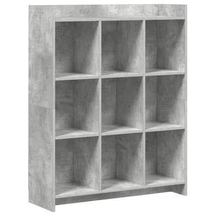 Bokhylla Betonggrå 87,5 x 30 x 111 cm Konstruerat trä
