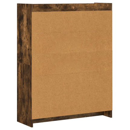 Bokhylla Rökt ek 87,5 x 30 x 111 cm Konstruerat trä