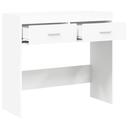 Konsolbord Vit 90 x 35 x 80 cm Konstruerat trä