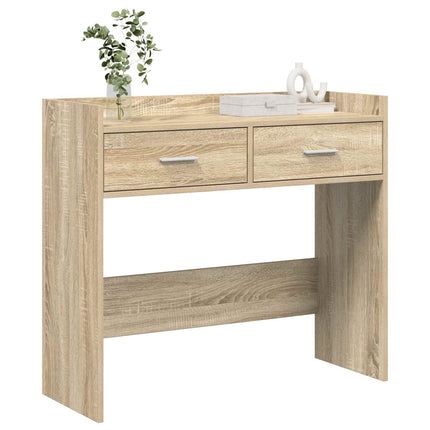 Konsolbord Sonoma-ek 90 x 35 x 80 cm Konstruerat trä