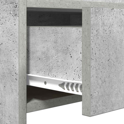Konsolbord Betonggrå 90 x 35 x 80 cm Konstruerat trä