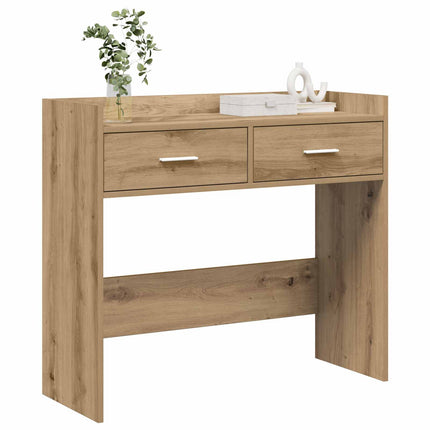Konsolbord Artisan-ek 90 x 35 x 80 cm Konstruerat trä
