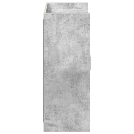 Skoskåp med lagring Betonggrå 73,5 x 36 x 92 cm Konstruerat trä