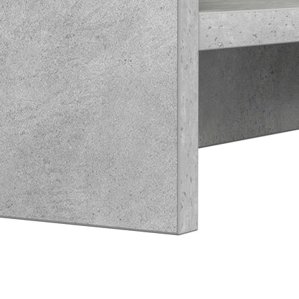 Skoskåp med lagring Betonggrå 73,5 x 36 x 92 cm Konstruerat trä