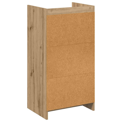 Skoskåp med låda Artisan-ek 48 x 36 x 92 cm Konstruerat trä