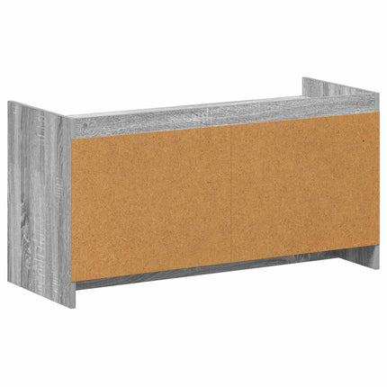 Skoskåp med dörr Grå Sonoma 100 x 39,5 x 51 cm Konstruerat trä