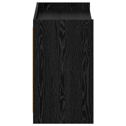 Skoskåp med lagring Svart ek 85 x 39,5 x 70 cm Konstruerat trä