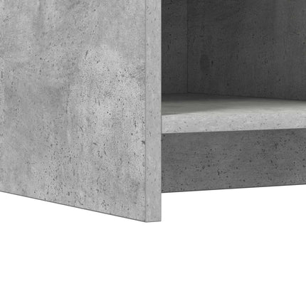 Skoskåp med lagring Betonggrå 85 x 39,5 x 70 cm Konstruerat trä