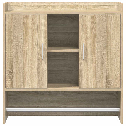 Vägg hylla Väggmonterat Sonoma-ek 80 x 36 x 80 cm