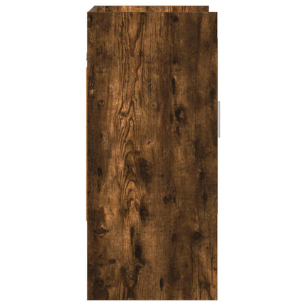 Vägg hylla Väggmonterat Rökt ek 80 x 36 x 80 cm Konstruerat trä