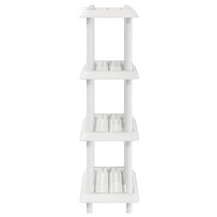 Hyllsystem 4 nivåer 100 x 40 x 136,5 cm PP Vit