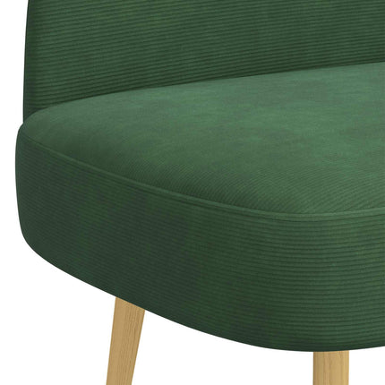 Klädd bänk med ryggstöd Jungelgrön 110 x 60 x 76 cm