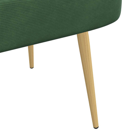Klädd bänk med ryggstöd Jungelgrön 110 x 60 x 76 cm