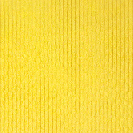 Klädd bänk med ryggstöd Ljusgul 110 x 60 x 76 cm Kordread tyg