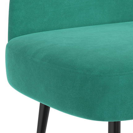 Klädd bänk med ryggstöd Turkos 110 x 60 x 76 cm Sammet
