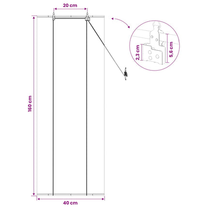 Rullgardin Naturlig 40 x 160 cm Bambu