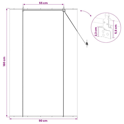 Rullgardin Naturlig 90 x 160 cm Bambu