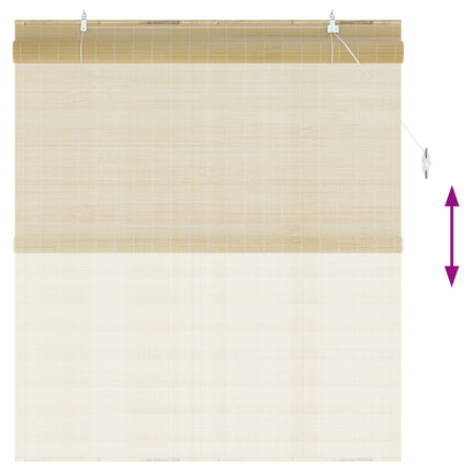 Rullgardin Naturlig 160 x 160 cm Bambu