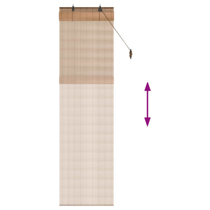 Rullgardin Brun 50 x 220 cm Bambu