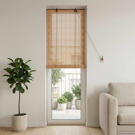 Rullgardin Brun 70 x 220 cm Bambu
