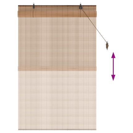Rullgardin Brun 90 x 160 cm Bambu