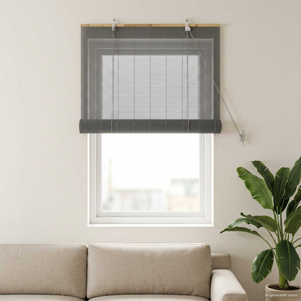 Rullgardin Grå 70 x 160 cm Bambu
